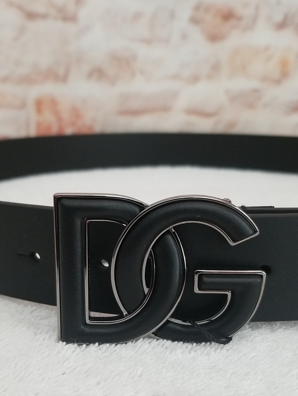 New Dolce & Gabbana Logo Leather Belt - Picture 3 of 10